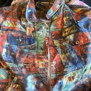 Chico's Multicolor Abstract top